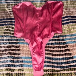 Fashion Nova Pink Satin Shapewear